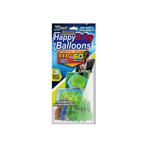 بادکنک آبی مدل happy baby balloons